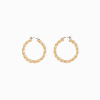 Twisted Rope Hoop Earrings
