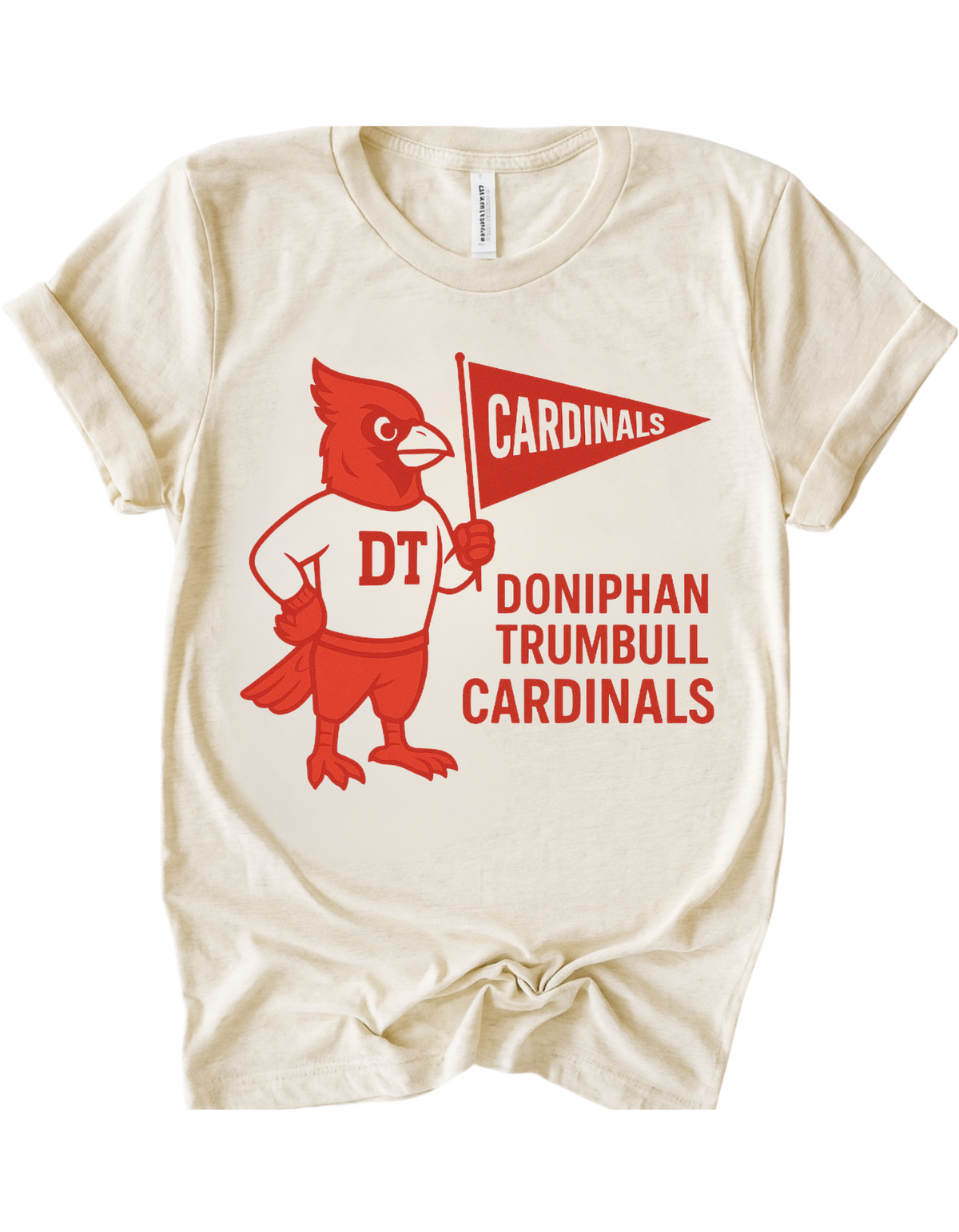 Doniphan-Trumbell Cardinals Vintage Mascot Tee