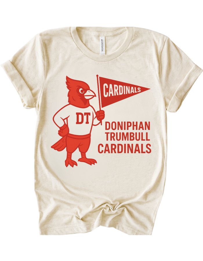 Doniphan-Trumbell Cardinals Vintage Mascot Tee