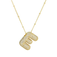 Blingy Initial Balloon Bubble Necklace