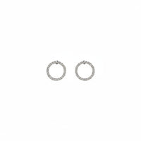 Reba Round CZ Post Earring