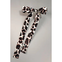 Animal Print Bow Hair Clip