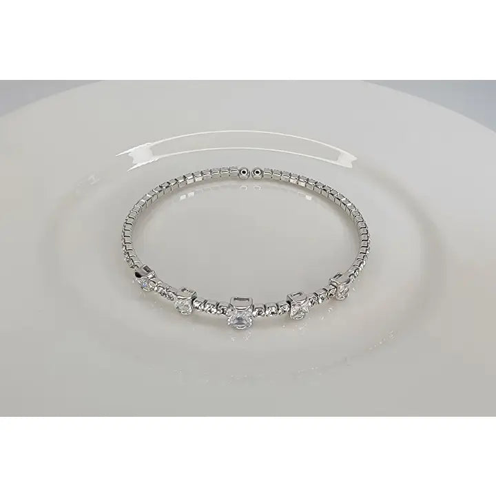 Bella Mixed Square Stone Bracelet