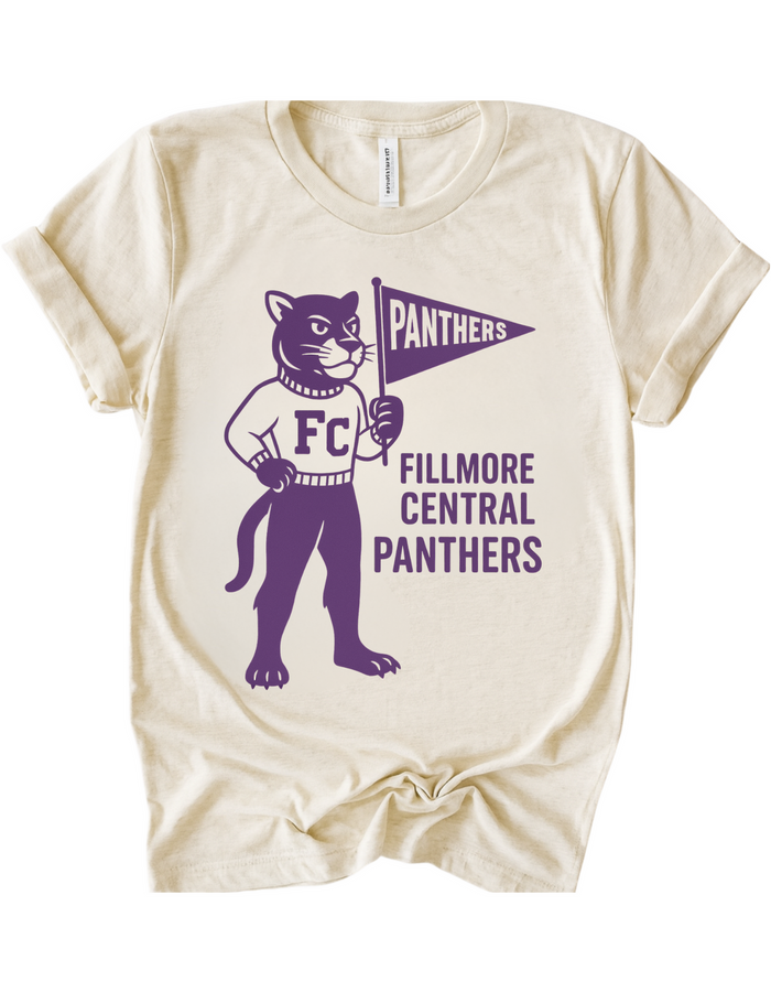Fillmore Central Panthers Vintage Mascot Tee