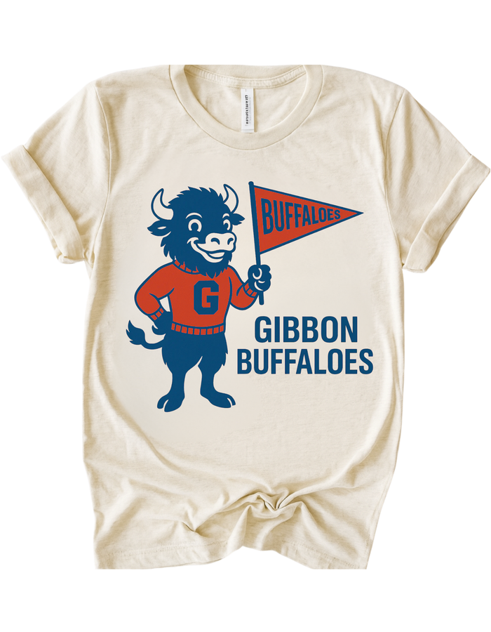Gibbon Buffaloes Vintage Mascot Tee