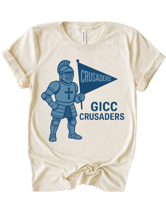 GICC Crusaders Vintage Mascot Tee