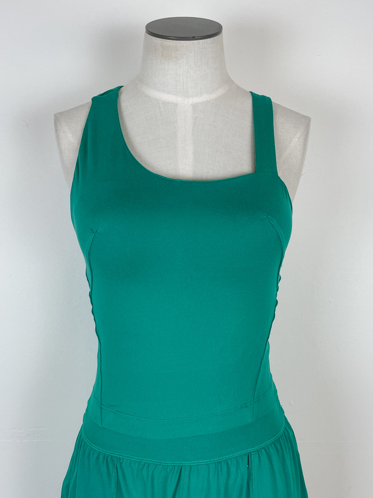 Ada Asymmetric Bra Top in Emerald Green