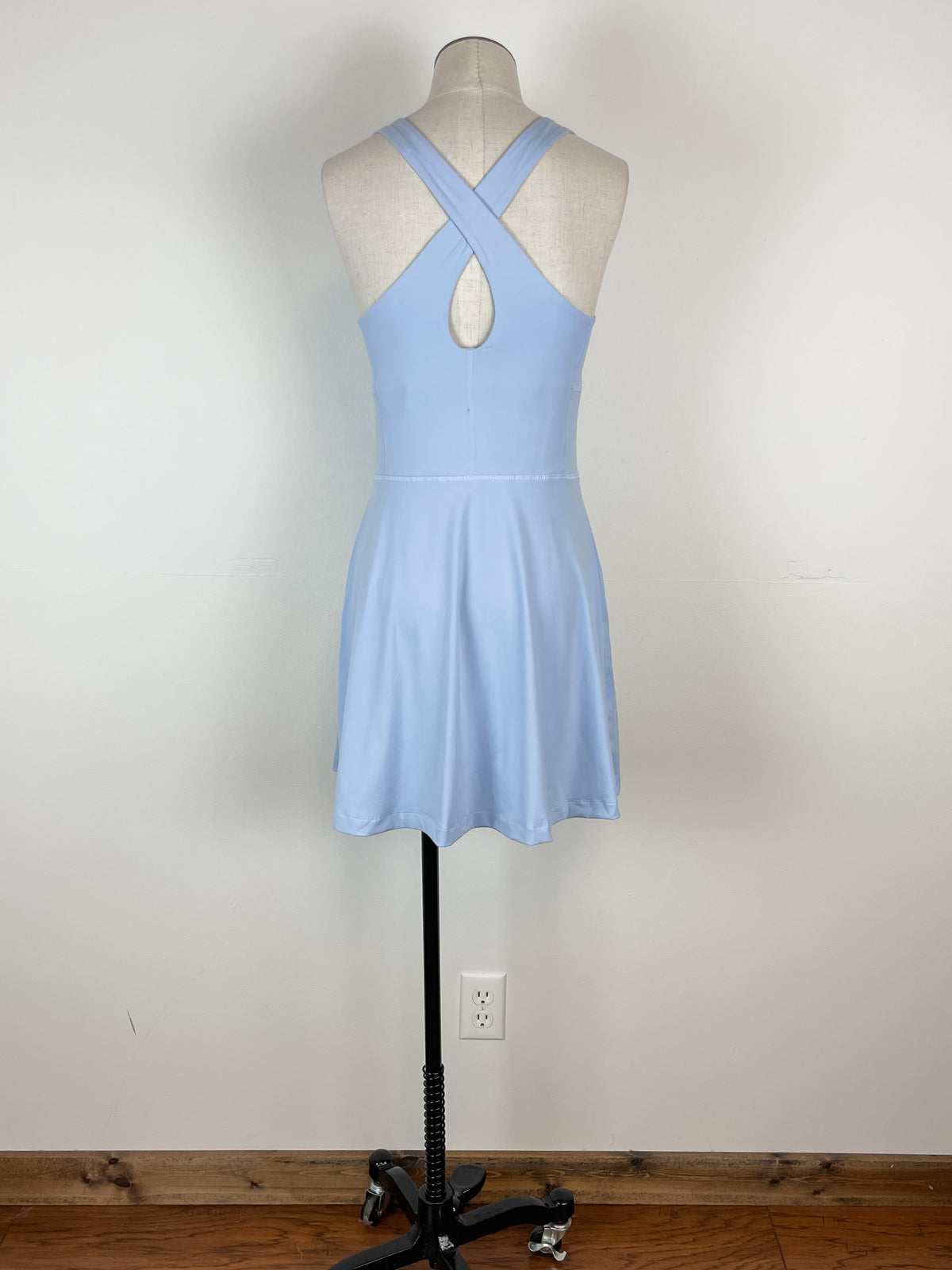 Hanna Romper Dress in Pastel Blue