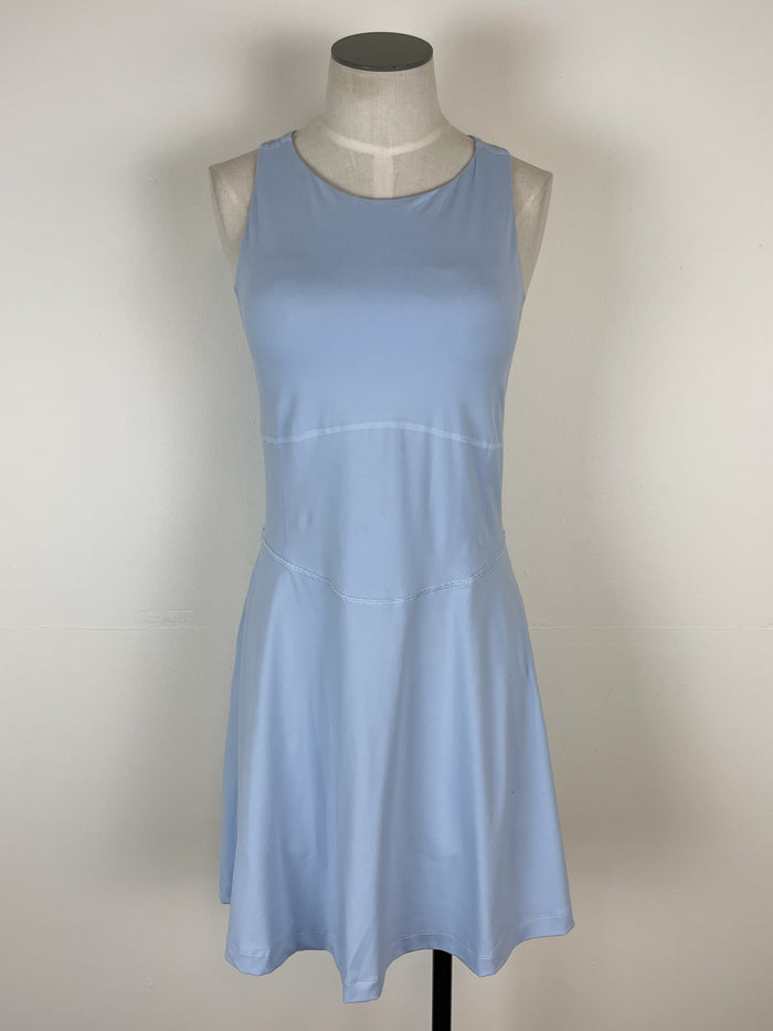 Hanna Romper Dress in Pastel Blue