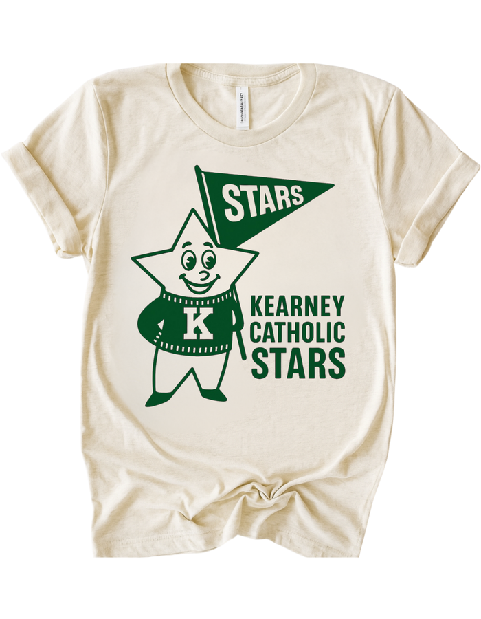 Kearney Catholic Stars Vintage Mascot Tee