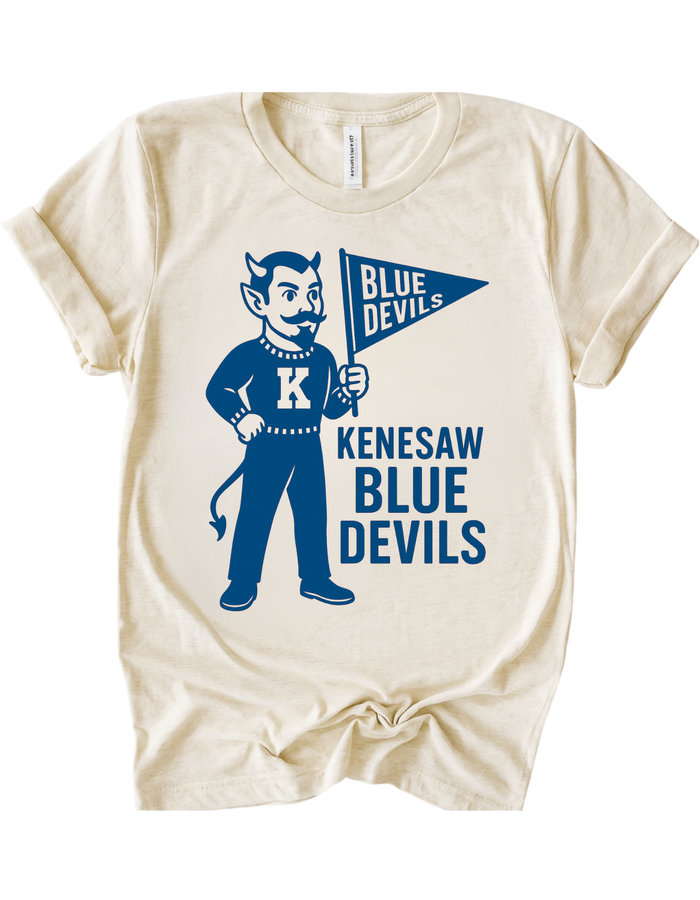 Kenesaw Blue Devils Vintage Mascot Tee
