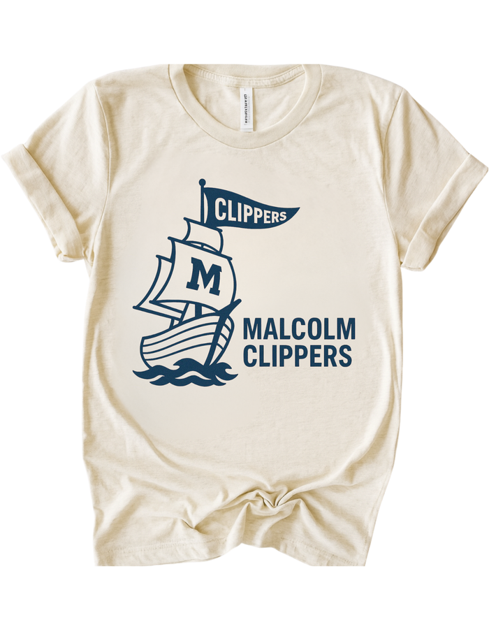 Malcolm Clippers Vintage Mascot Tee