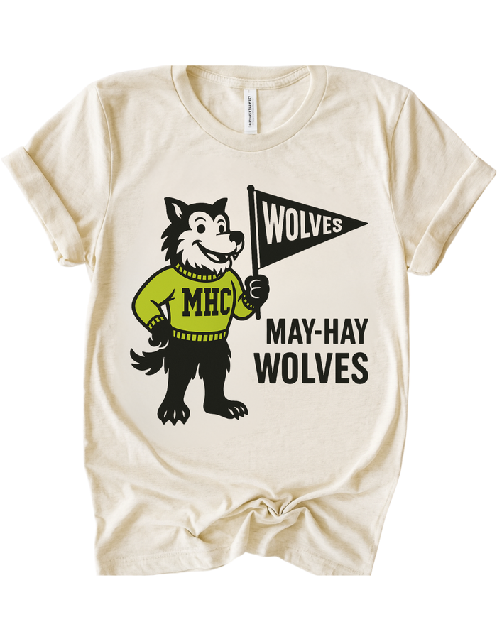 May-Hay Wolves Vintage Mascot Tee