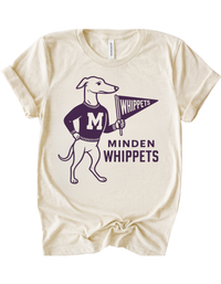 Minden Whippets Vintage Mascot Tee & Sweatshirt