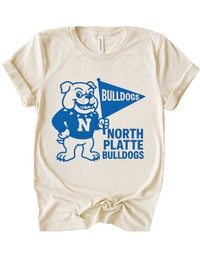North Platte Bulldogs Vintage Mascot Tee & Sweatshirt