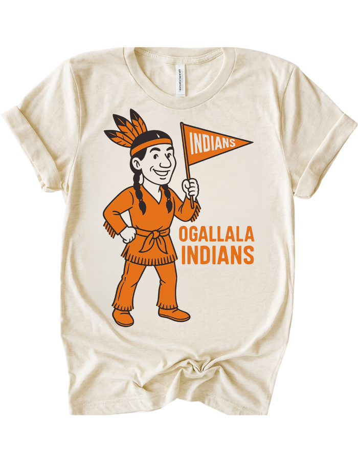 Ogallala Indians Vintage Mascot Tee