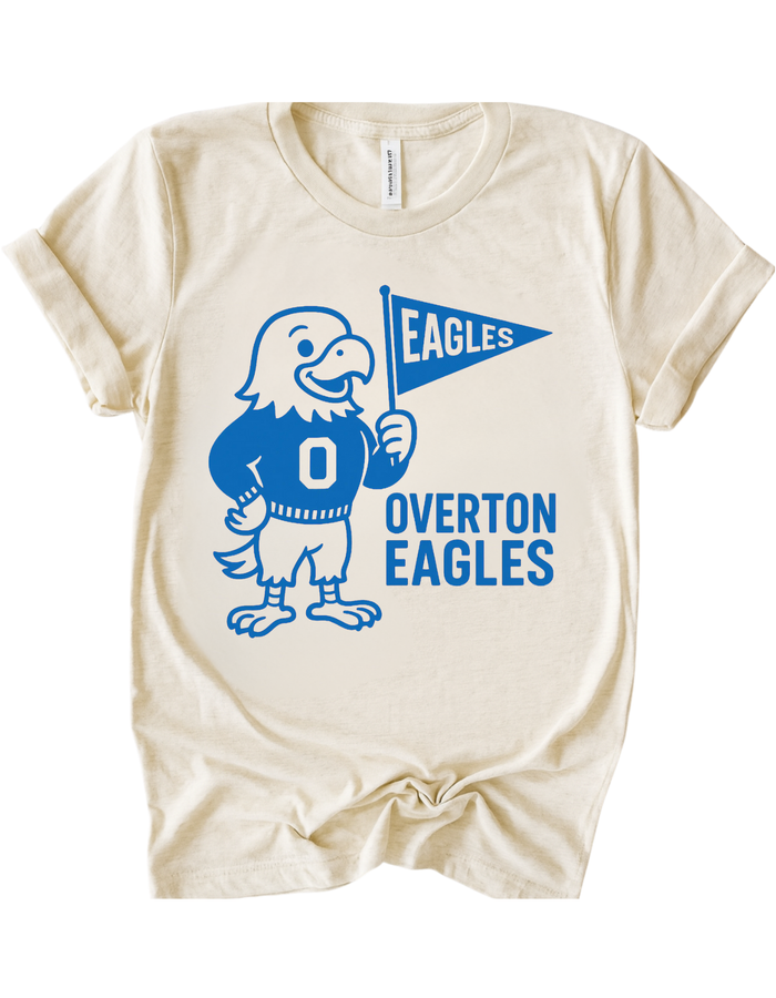 Overton Eagles Vintage Mascot Tee