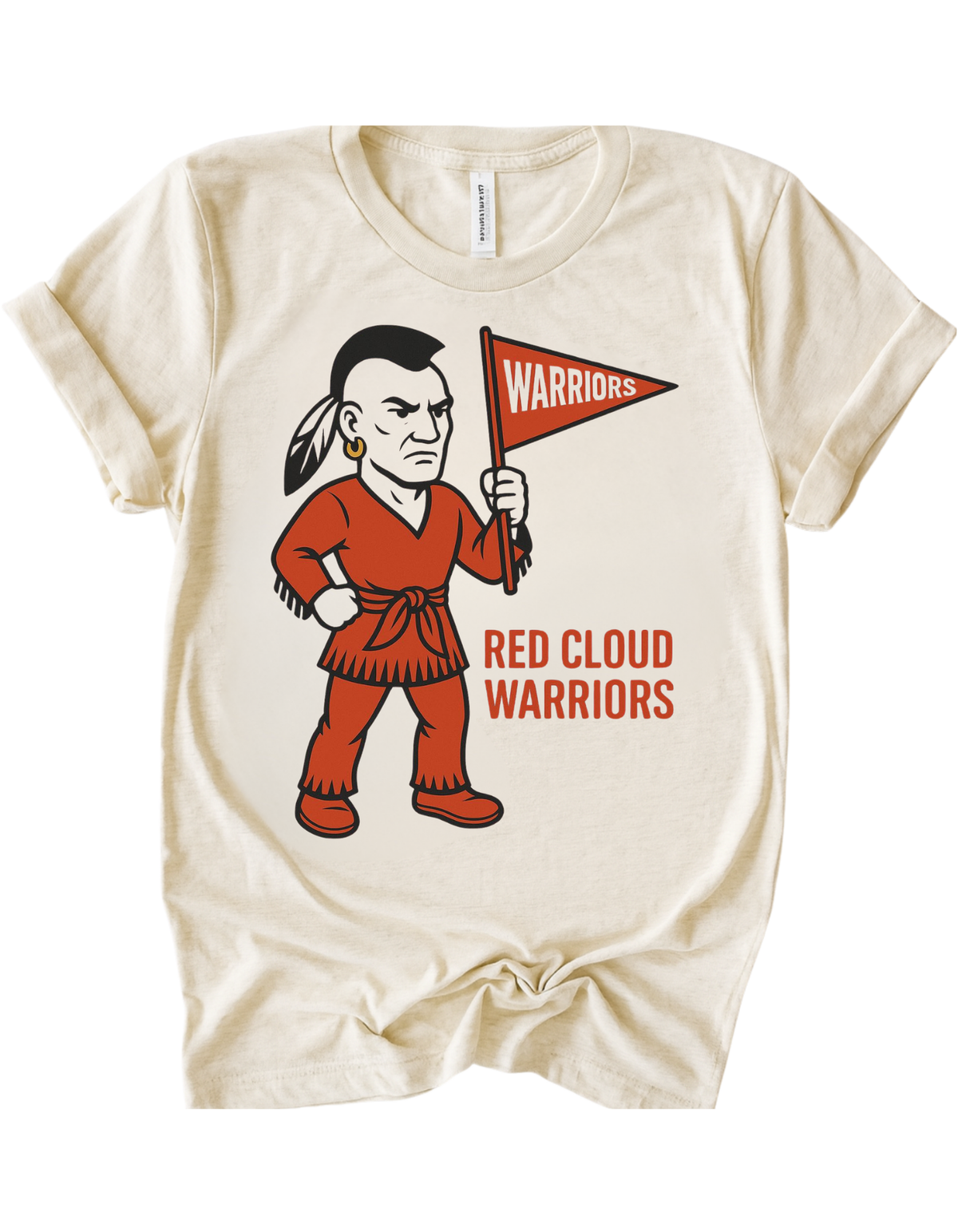 Red Cloud Warriors Vintage Mascot Tee & Sweatshirt