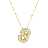 Blingy Initial Balloon Bubble Necklace