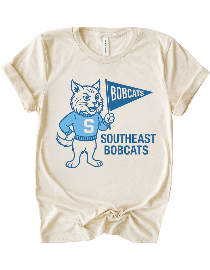 Southeast Bobcats Vintage Mascot Tee