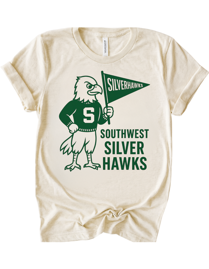 Southwest Silverhawks Vintage Mascot Tee