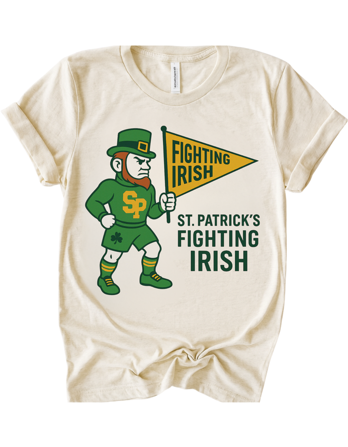 St. Patrick's Fighting Irish Vintage Mascot Tee
