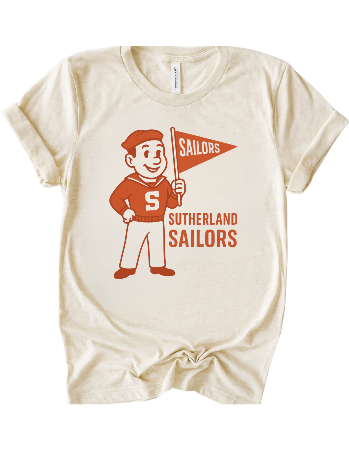 Sutherland Sailors Vintage Mascot Tee