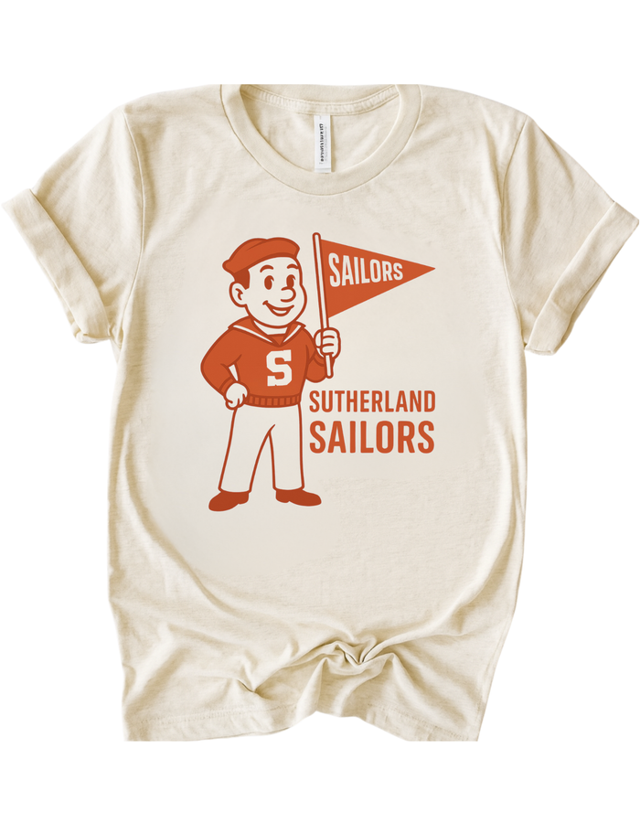 Sutherland Sailors Vintage Mascot Tee