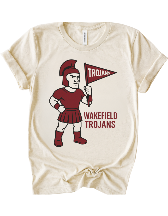 Wakefield Trojans Vintage Mascot Tee