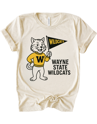 Wayne State Wildcats Vintage Mascot Tee