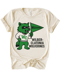 Wilber-Clatonia Wolverines Vintage Mascot Tee