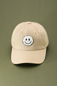 Smiley Face Patch Hat