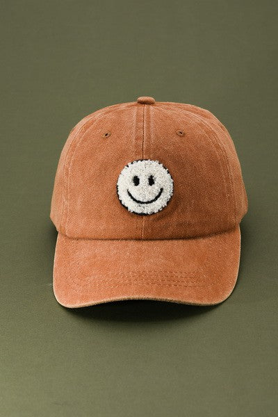 Smiley Face Patch Hat