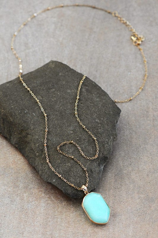Turquoise Pendant Necklace