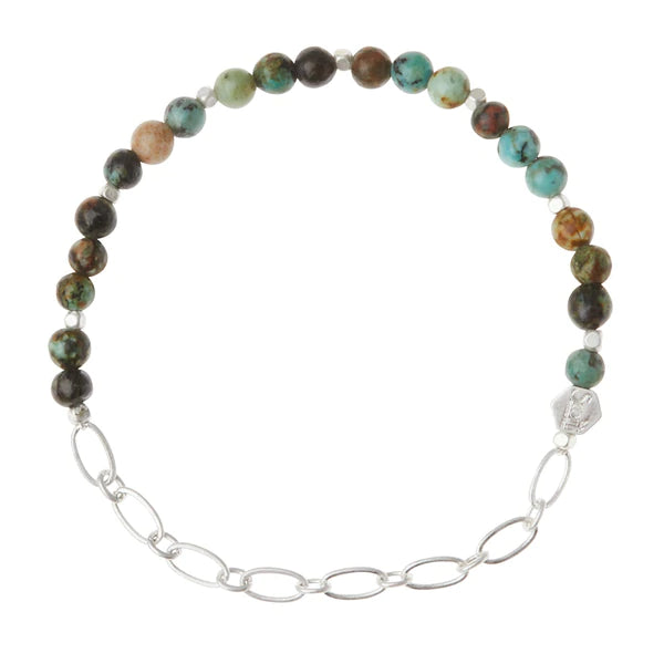 Scout Mini Stone with Chain Stacking Bracelet