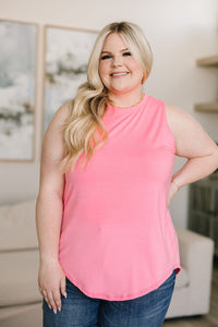 Can't Wait for Spring Hi-Lo Sleeveless Top in Pink