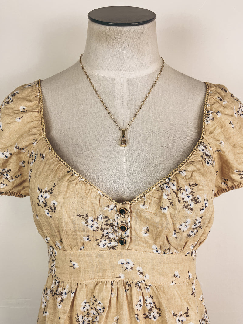 Sweetheart Floral Top in Buttercup