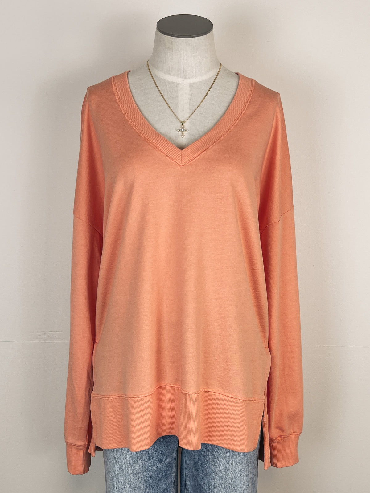 Z Supply Modern V Neck Weekender in Melon