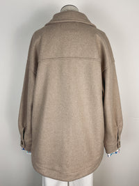 Everyday Button Down Jacket in Oatmeal