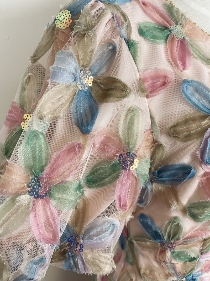 Date Night Floral Dress in Blush Multi