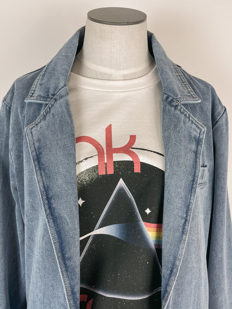 Pink Floyd Circle Tee in Cream