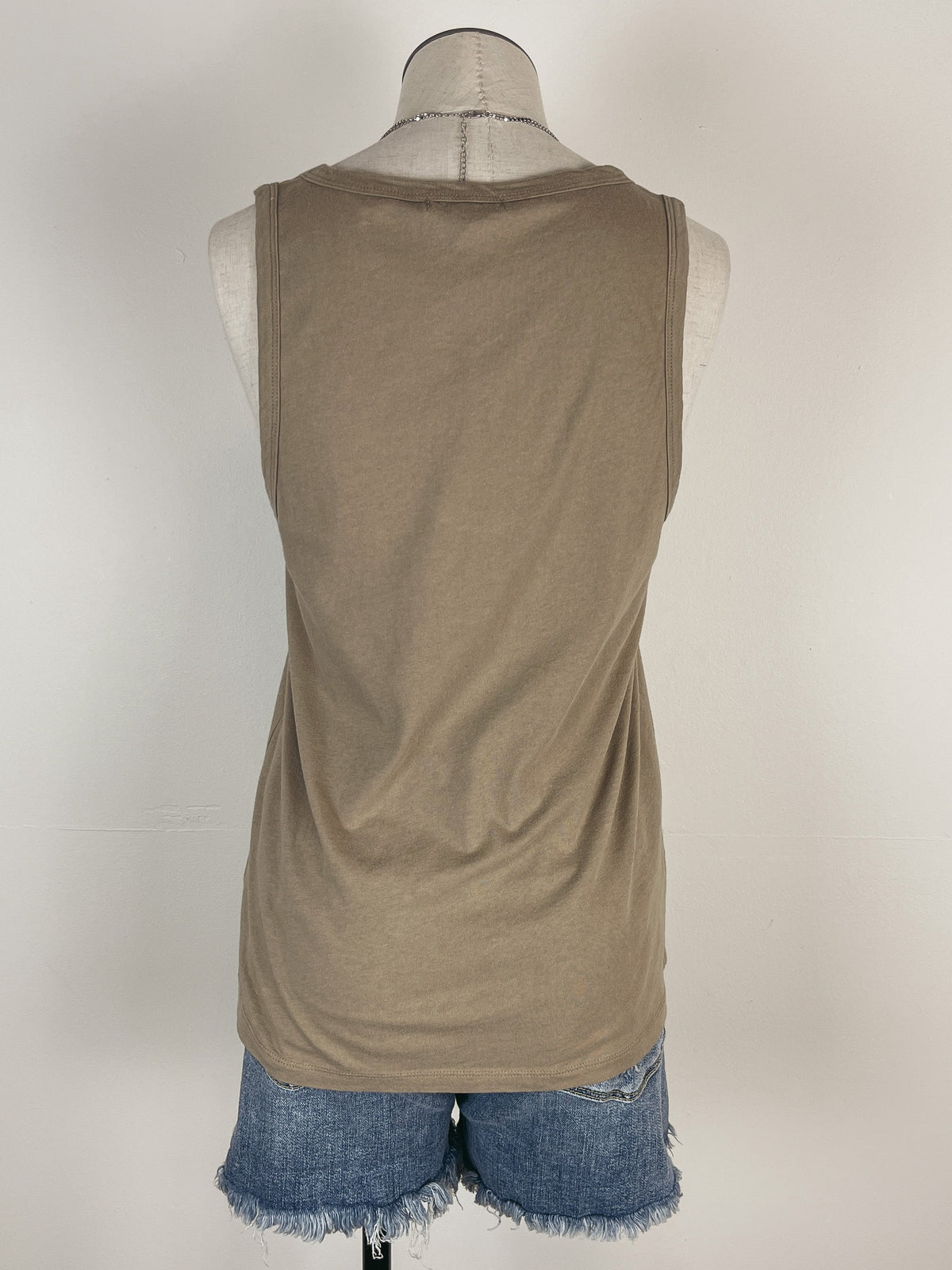 Z Supply Pia Soft V-Neck Tank in Driftwood