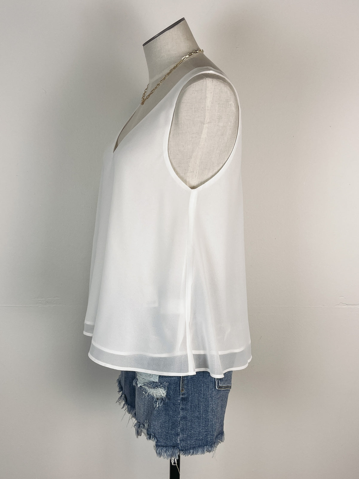 Double Layer V Neck Tank