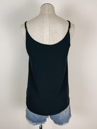 Mesh Trim V Neck Tank