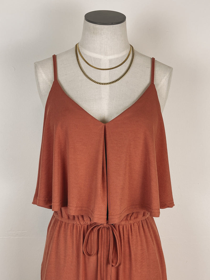 Layered Top Jumpsuit