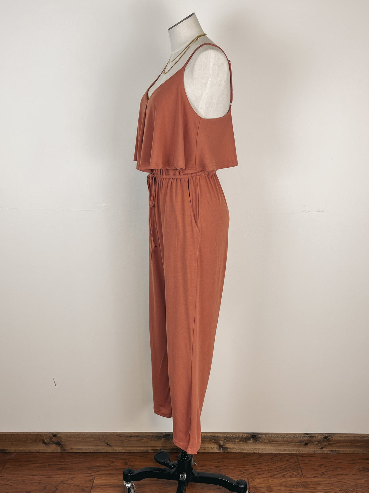 Layered Top Jumpsuit