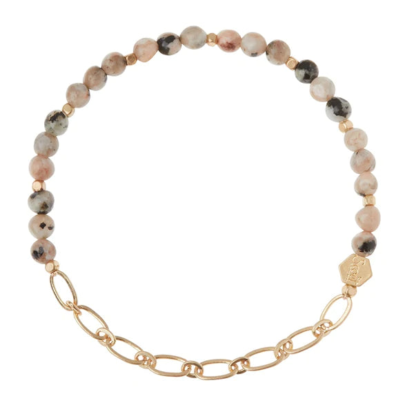 Scout Mini Stone with Chain Stacking Bracelet