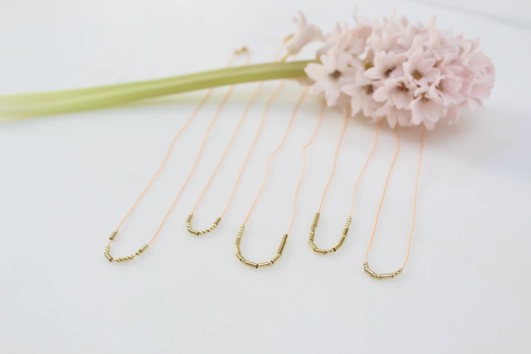 Lucky Feather BFF Morse Code Necklace