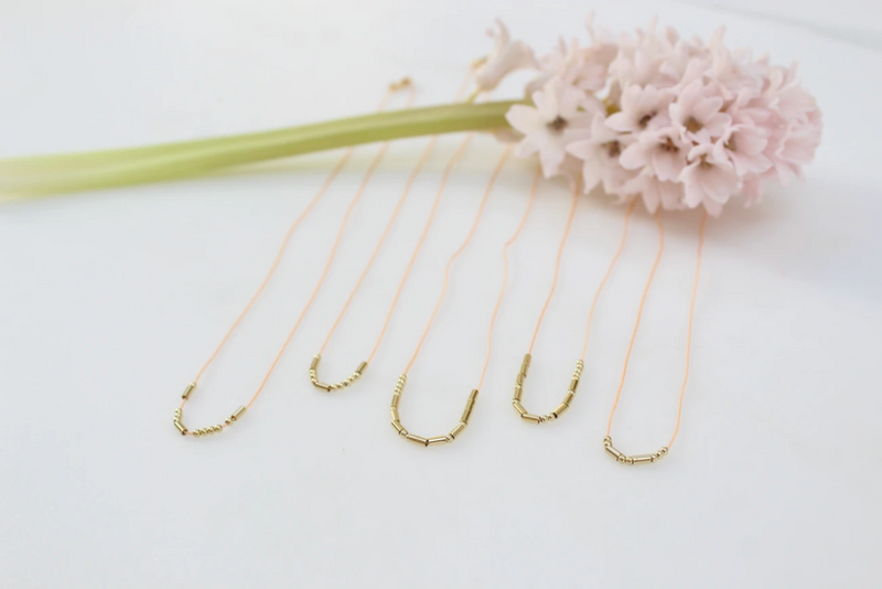 Lucky Feather BFF Morse Code Necklace