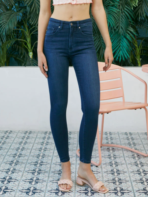 KanCan Aurelia Ultra High Rise Super Skinny in Dark Wash
